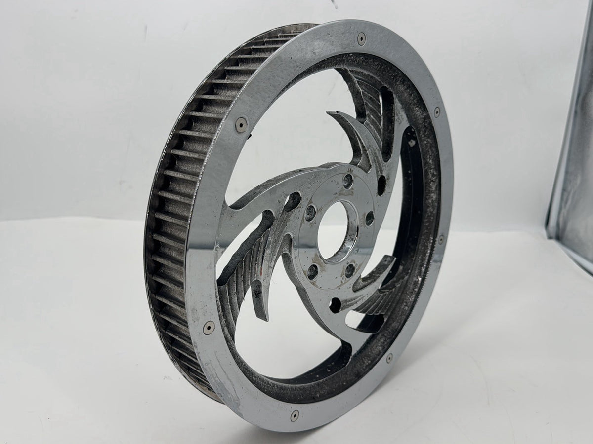 99 Harley Dyna Low Rider Rear Driver Pulley Sprocket Aftermarket Chrome 70T 1.5"