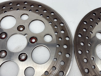 1991 Harley Heritage Softail Classic FLSTC OEM Front Brake Rotors Disc Pair