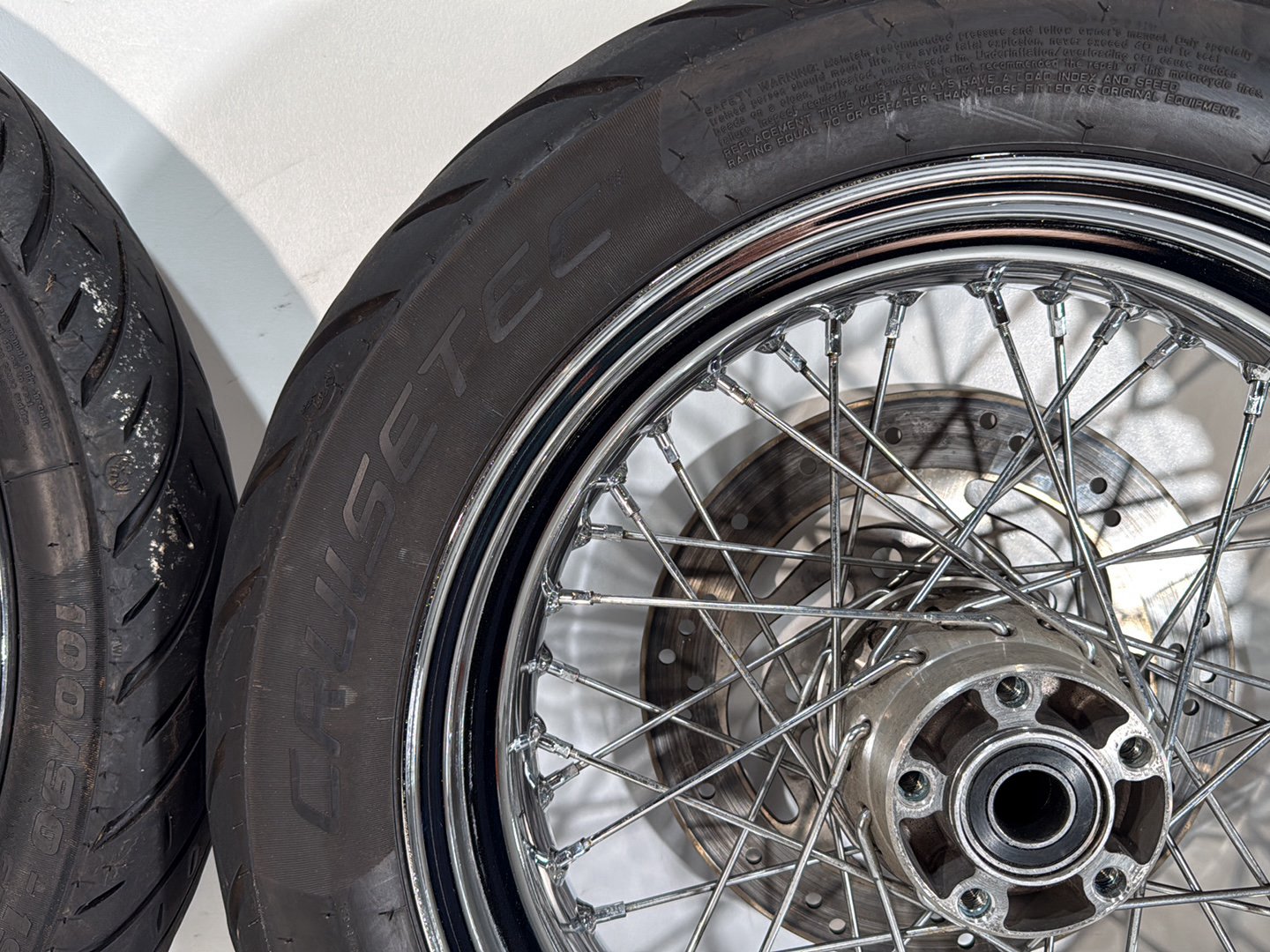 2007 - 2017 Harley-Davidson Dyna Super Glide Custom Front Rear Wheel Rim Tire Spoked 43105-06 , 40979-06