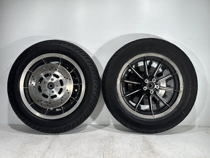 1998 Harley Touring FLHTCUI Electra Glide Ultra OEM Front & Rear Wheel Rim Tire