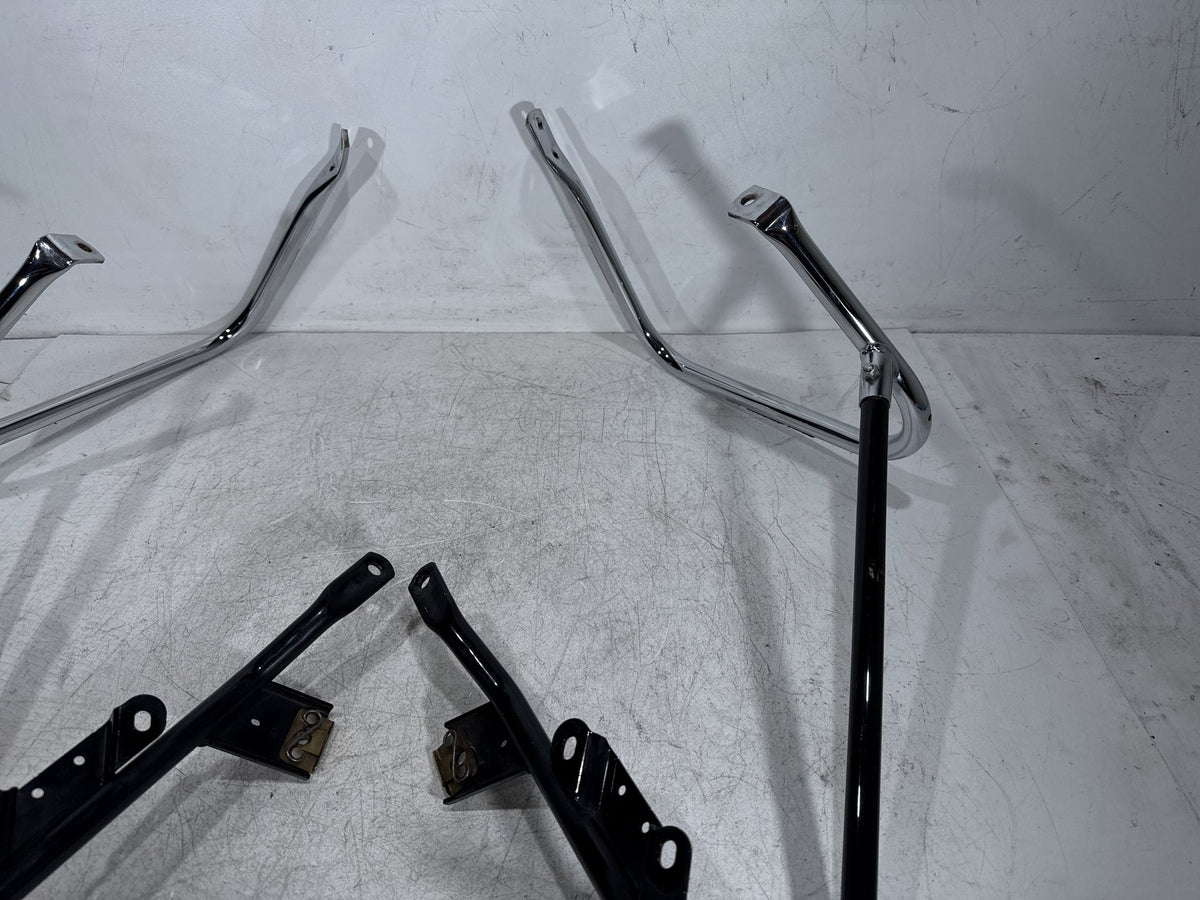 2009 Harley Electra Glide Touring CVO Rear Left Right Saddlebag Guard Rails Bar