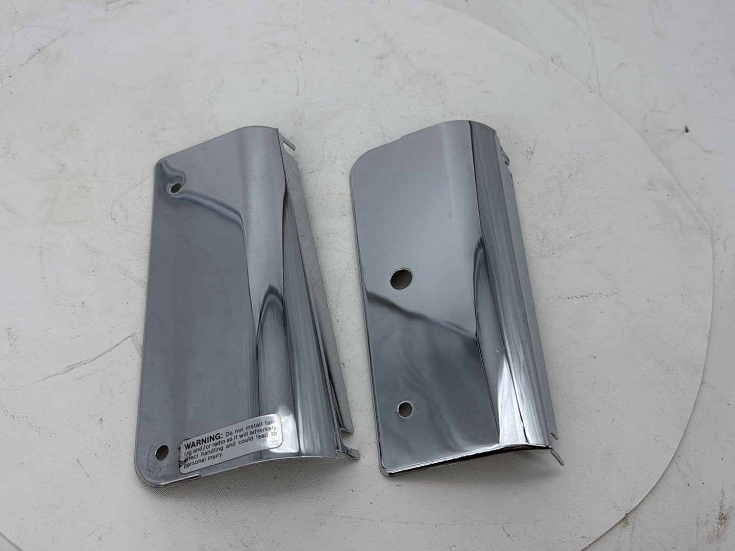 2002 Harley Heritage Softail Classic FLSTC OEM Front Left Right Fork Tube Slider Guard Covers