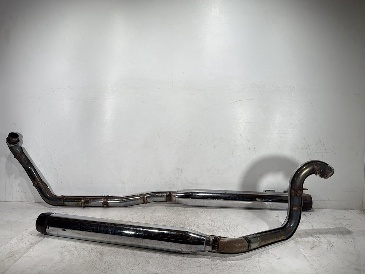 2005 Harley Road King Touring Police OEM Exhaust Header Pipes Muffler