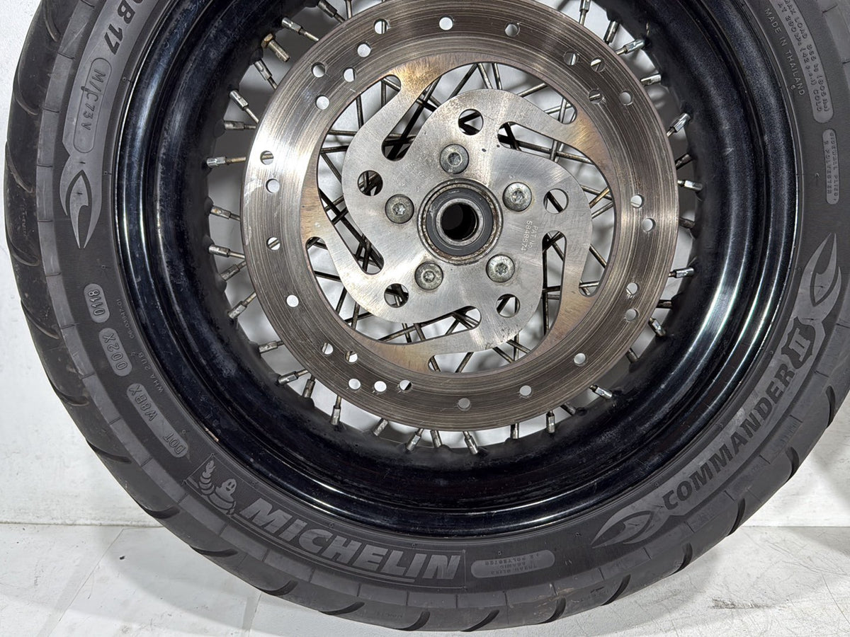 2009 Harley Dyna Street Bob FXDB OEM Front Rear Wheel Rim Tire Spoked