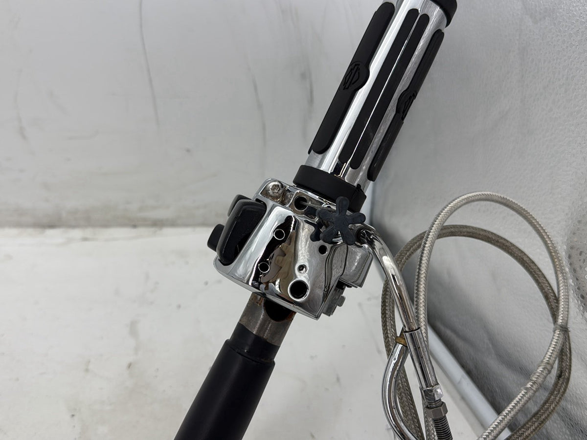 06 Harley Dyna Super Glide OEM Handlebars Left Right Switches Controls ^ BENT ^