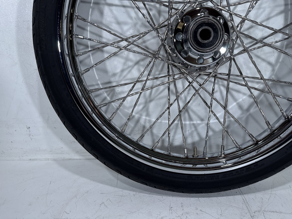2003 Harley Softail Deuce FXSTDI OEM Front Wheel Rim Tire Spoked 90/80-21 21"