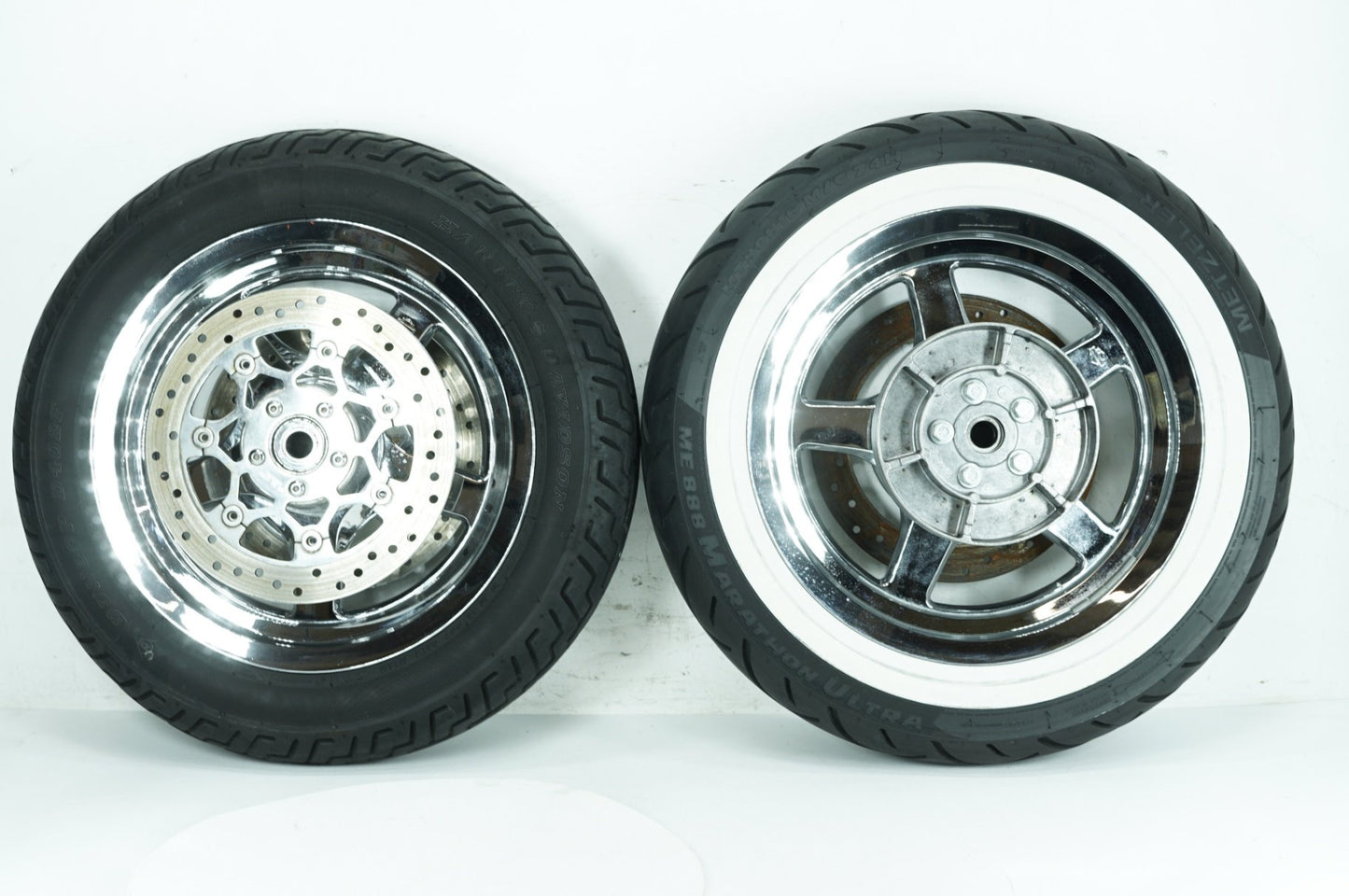 2007 - 2012 Harley-Davidson Touring Electra Glide Ultra Front & Rear Wheel Rim Tire 55035-11, 43332-04