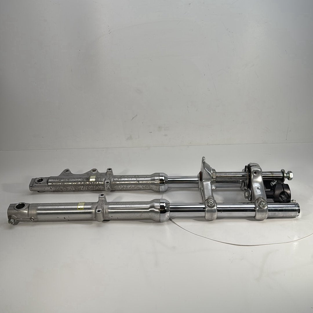 1986 - 2003 Harley-Davidson Sportster Hugger 883 Front Triple Tree Set & LH RH Fork Legs Sliders  	45563-87