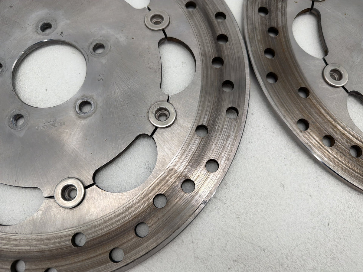 2016 Harley Dyna Fat Bob FXDF 103 OEM Front Brake Rotors Disc Pair
