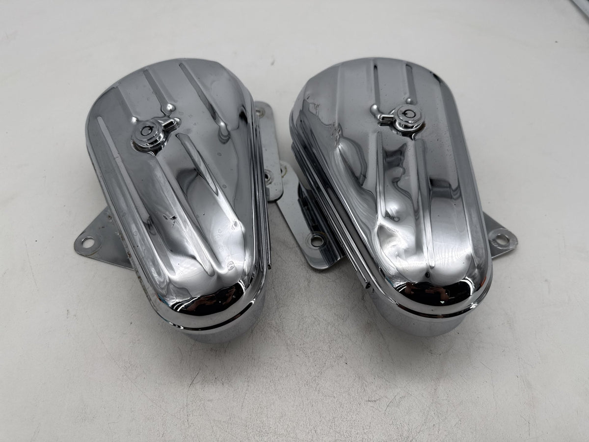 2008 Harley Softail Kidney Left Right Storage Media Compartment Glove Box NO Key