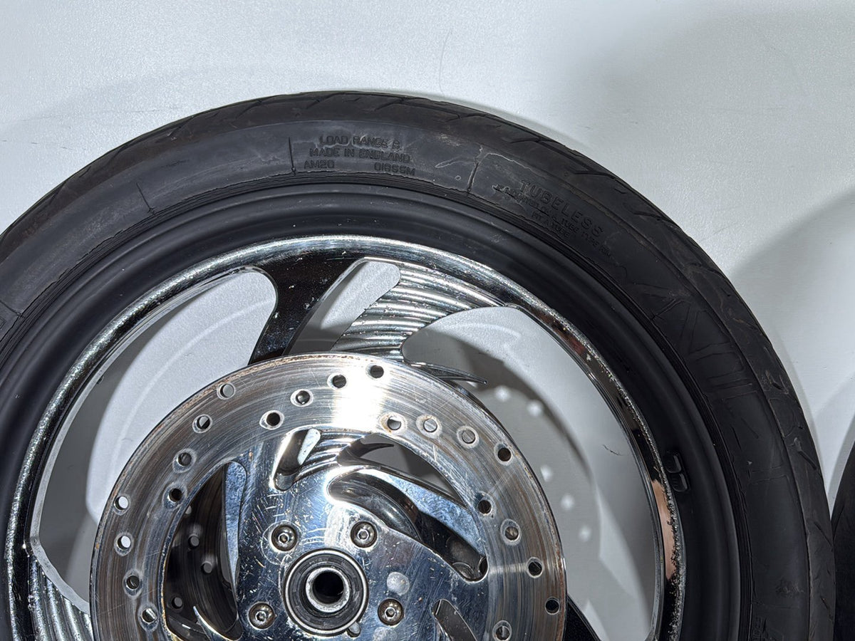 1999 Harley Dyna FXDL Low Rider Front Rear Wheels Rim Tire Savage Custom 16" 19"