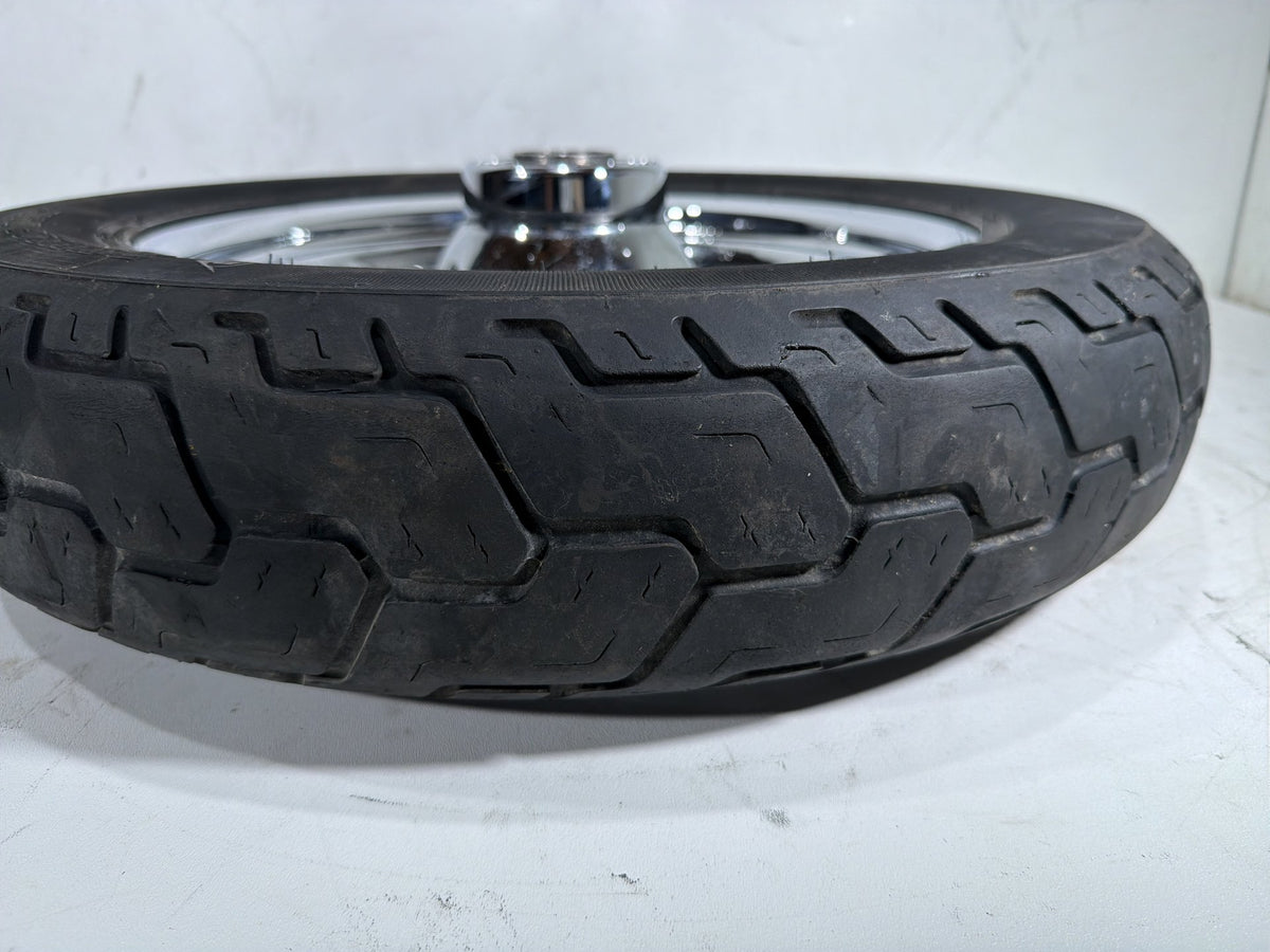 04 Harley Electra Glide Touring Ultra OEM Rear Wheel Rim Tire MT90B16 16" CHROME