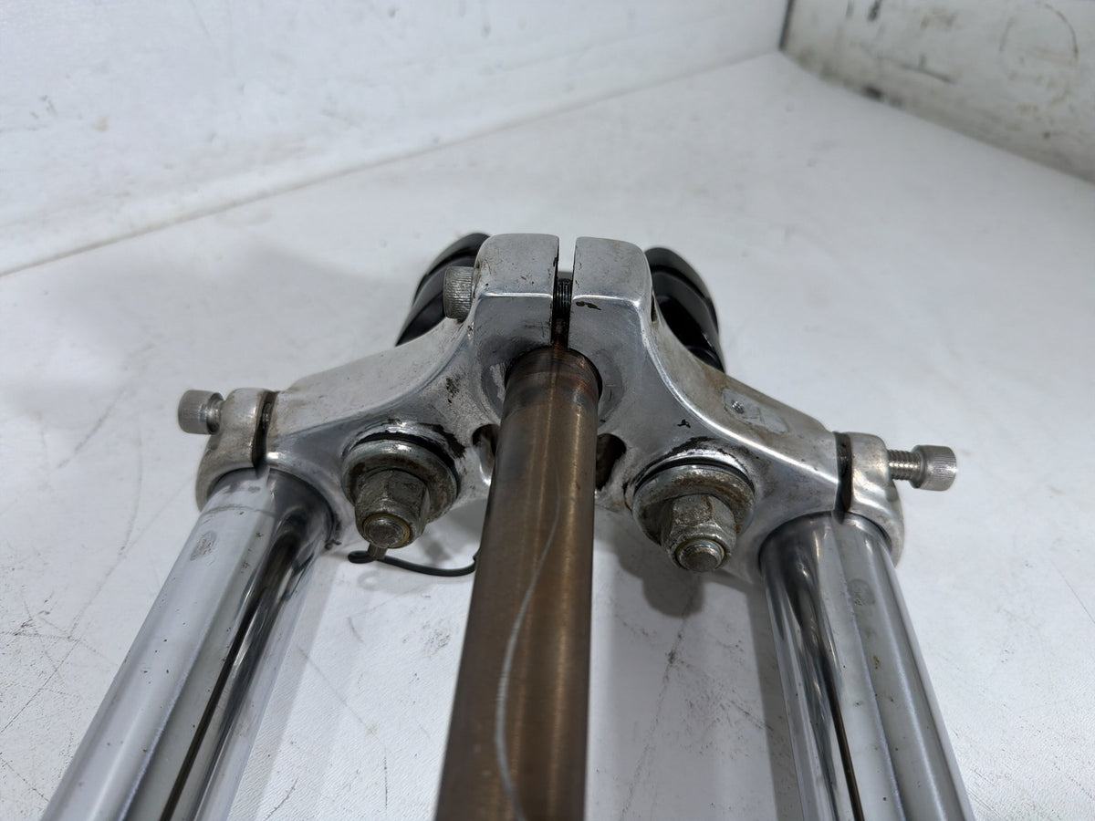 1991 Harley Sportster 883 XLH883 Front Triple Tree Set & LH RH Fork Legs Sliders