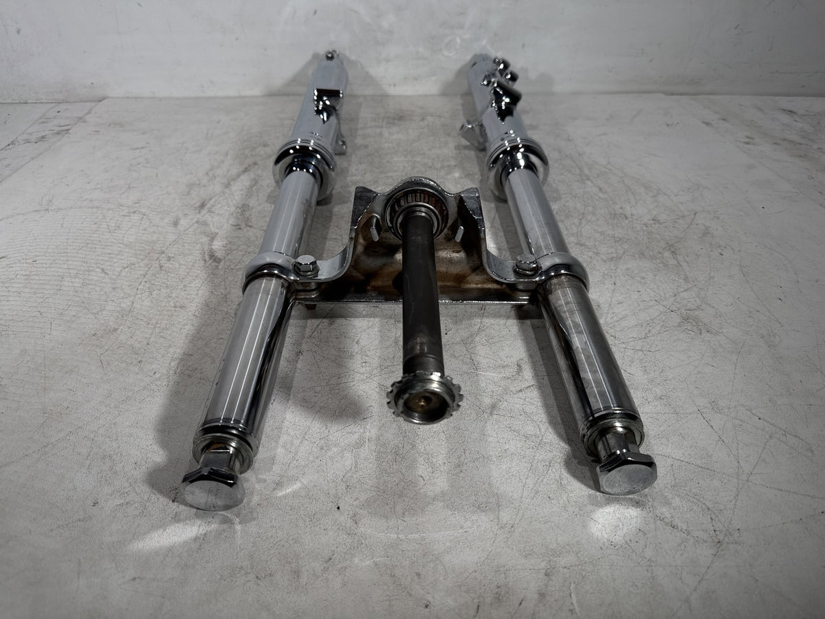 2002 Harley Dyna Wide Glide FXDWG OEM Front Left & Right Fork Legs Sliders