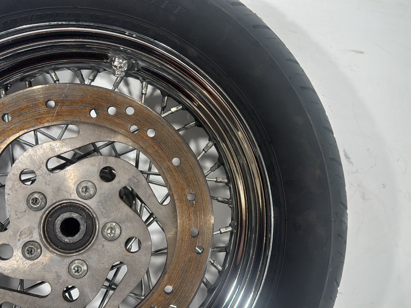 2004 Harley Softail FLSTC Heritage Classic OEM Rear Wheel Rim Tire Spoked