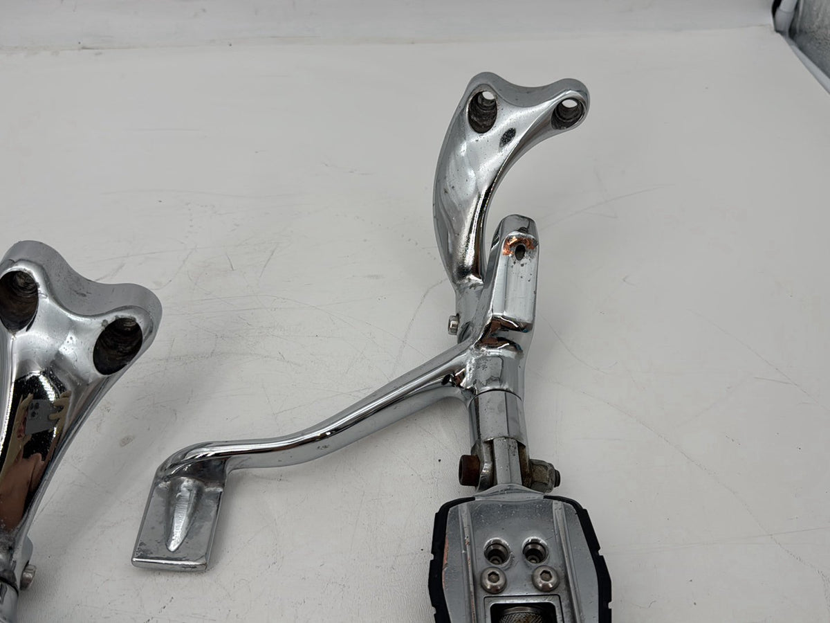 09 Harley Sportster 1200 Low Left Right Foot Brake Control Pegs Kuryakyn Zombie