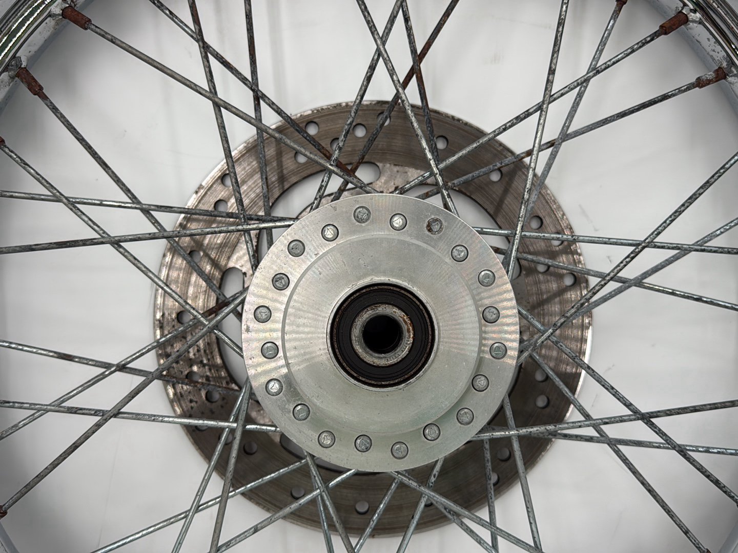 2003 Harley Sportster XL1200C 1200 Custom Anniversary OEM Front Wheel Rim Tire Spoked