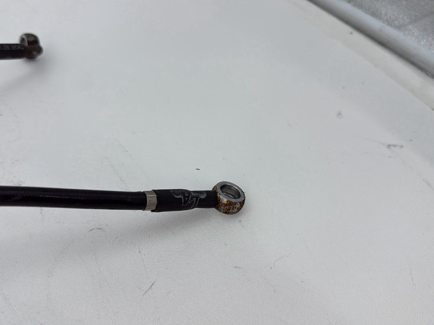 2007 Harley Street Glide Touring FLHX OEM Front Brake Hose Line Pipe