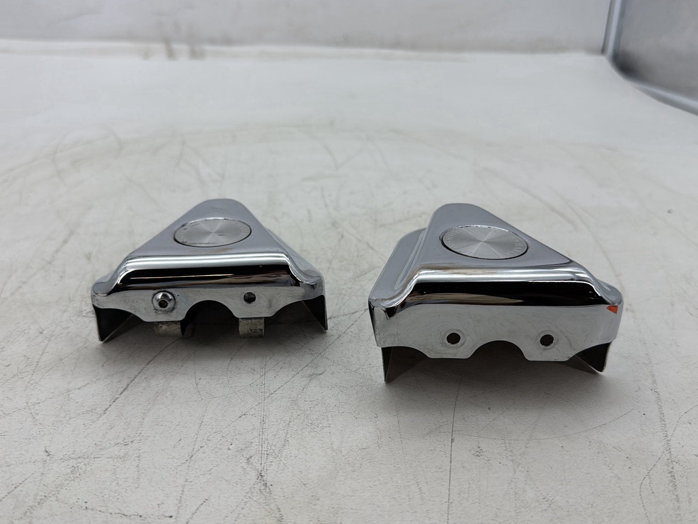 1997 Harley Softail FLSTC Heritage Classic Rear Wheel Axle Nut Covers Caps