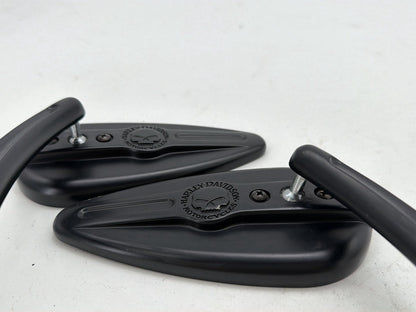 2008 Harley Dyna Fat Bob FXDF OEM Left Right Rear View Mirror Willie G SKULL