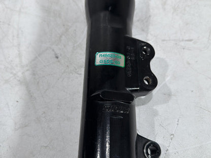 08 Harley Dyna Fat Bob FXDF OEM Front Triple Tree Set & LH RH Fork Legs Sliders