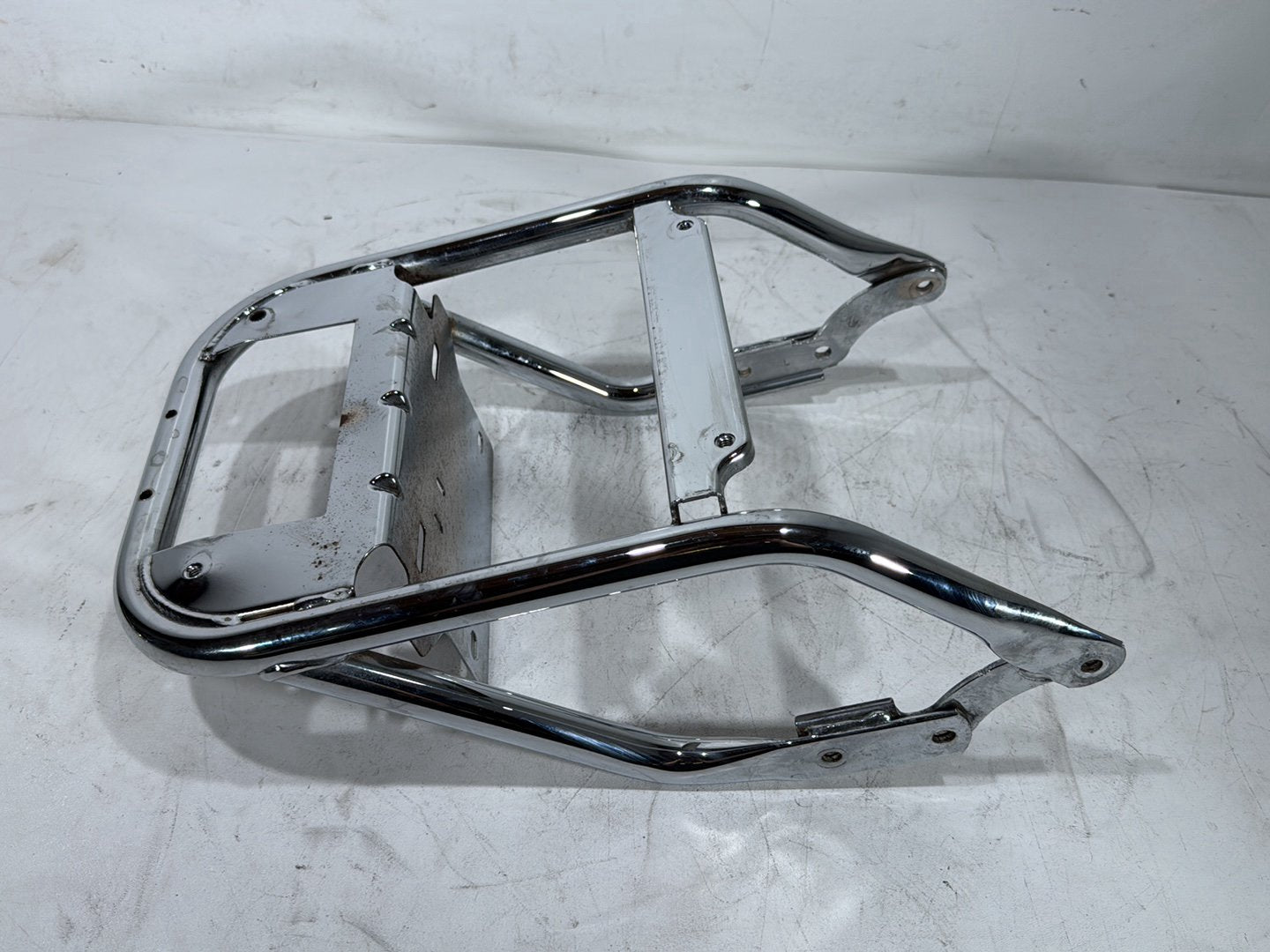 2013 Harley Electra Glide Touring Ultra FLHTCUI OEM Rear Back Luggage Rack Storage Baggage Bar