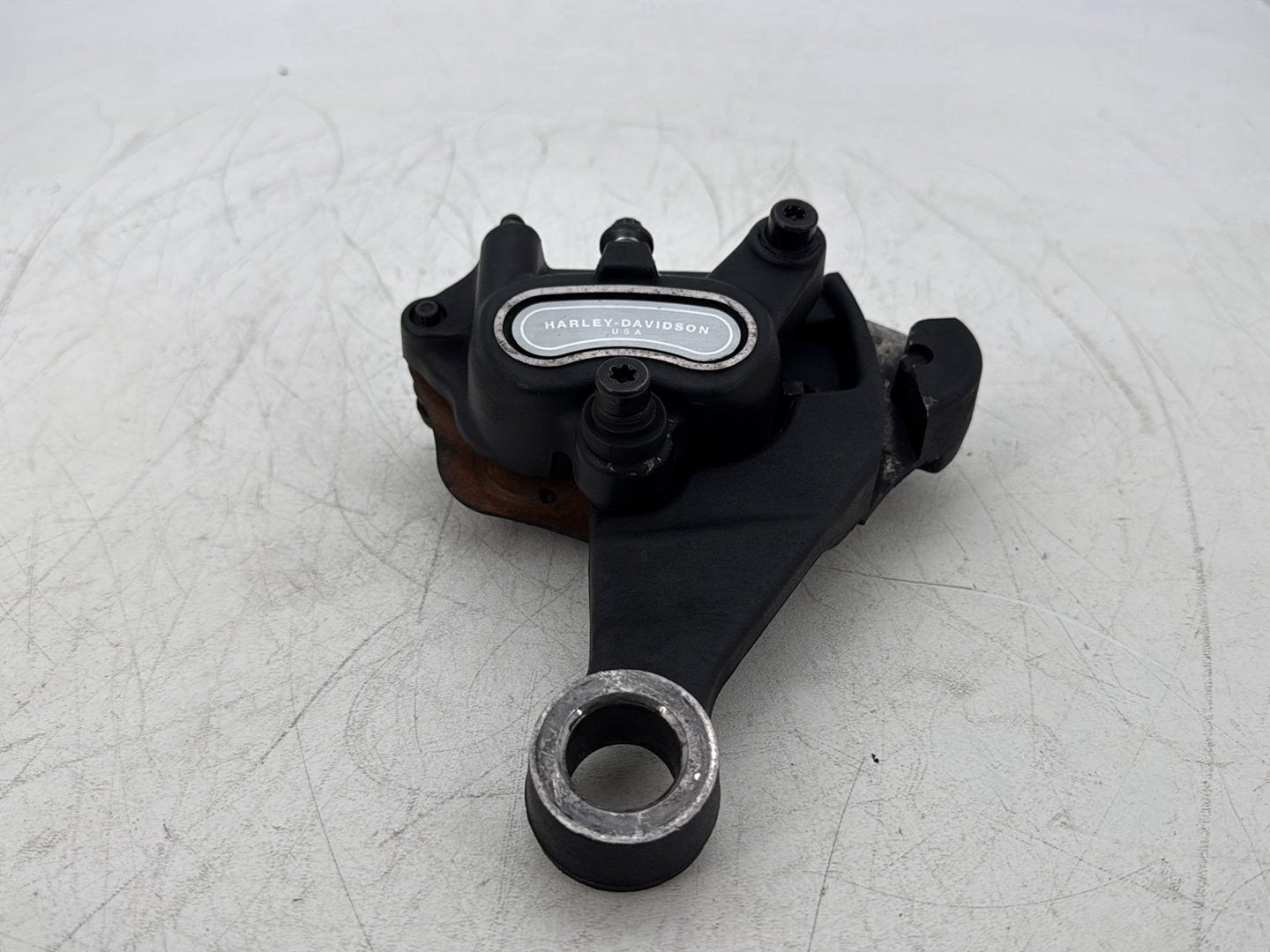 2011 Harley Softail FLSTFB Fat Boy OEM Rear Back Brake Caliper w/ Bracket