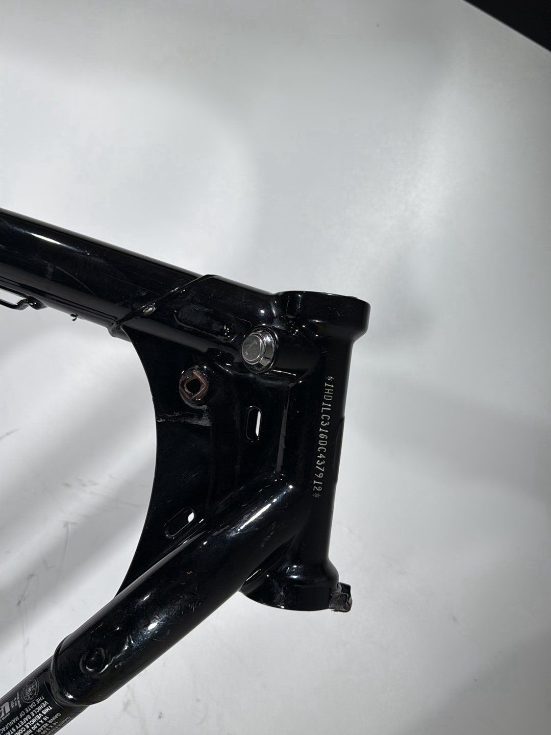 13 Harley Forty-Eight Sportster 1200X OEM Body Main Frame Chassis 49376-11 SLVG