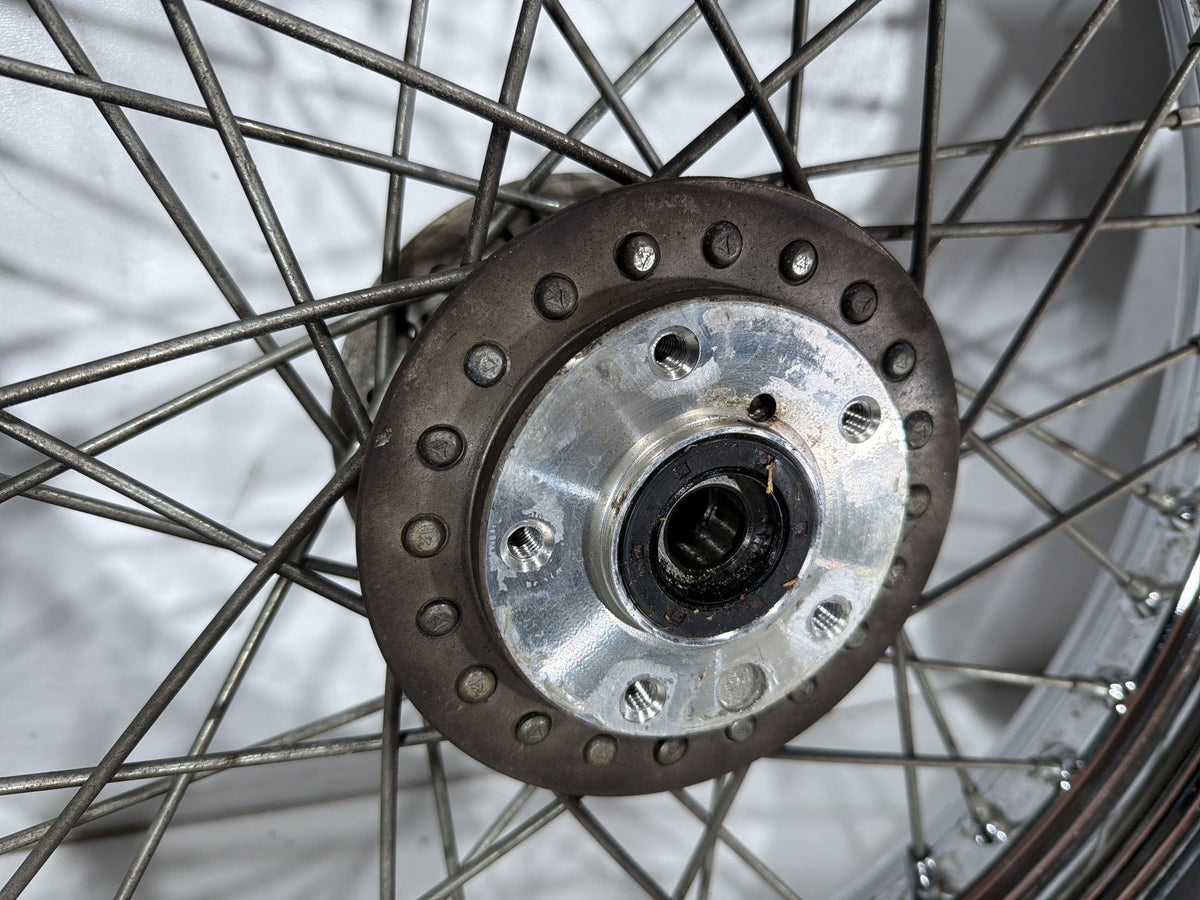 1991 Harley Sportster 883 Deluxe XLH883 Front Rear Wheel Rim Tire Spoked 16" 19"