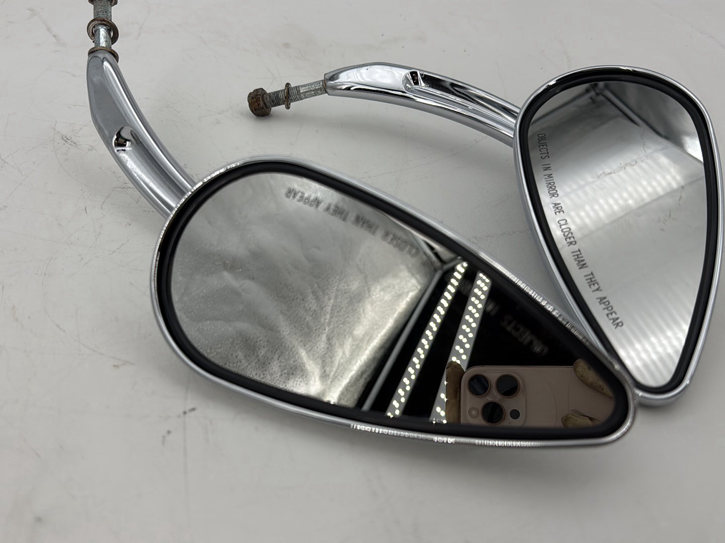 2009 Harley Sportster XL1200C 1200 Custom OEM Left Right Rear View Mirror