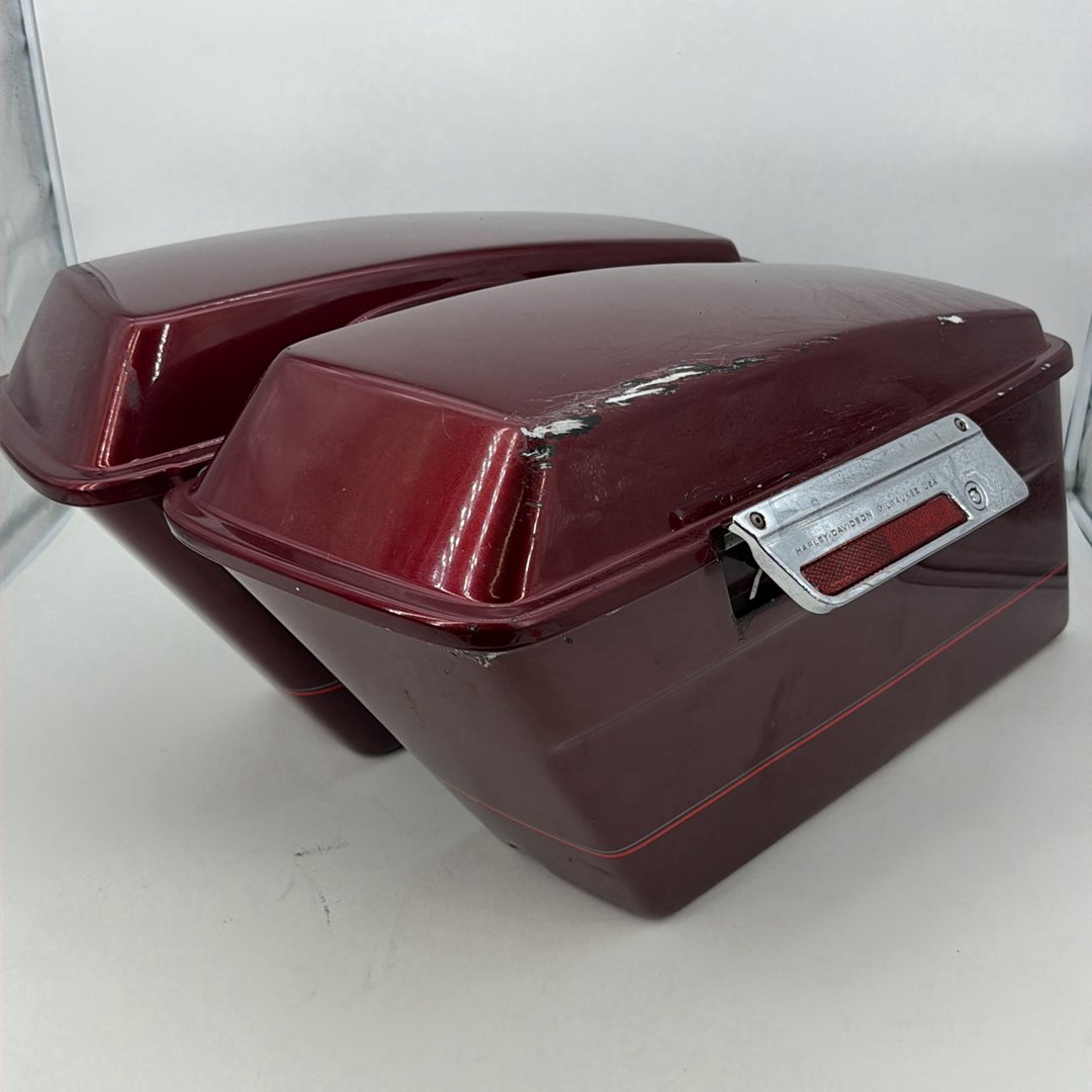 1999 - 2006 Harley-Davidson Touring Road King Left Right Saddlebags Luggage NOKey 90752-93