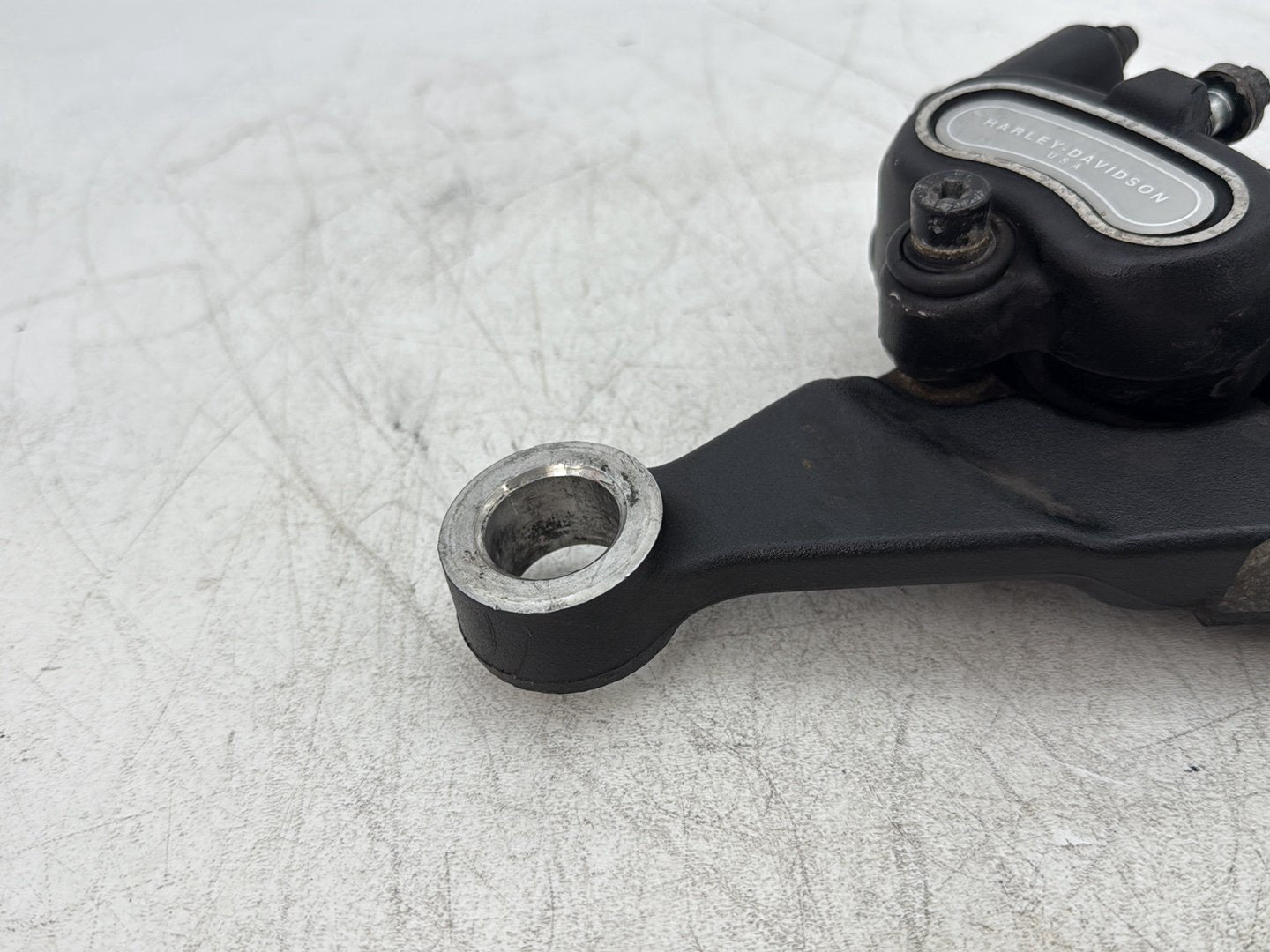 2013 Harley Heritage Softail Classic FLSTC OEM Rear Back Brake Caliper w/ Bracket