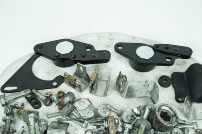 2000 - 2006 Harley-Davidson Touring Road King Custom Hardware Bolts Nuts & Brackets w/ Left Right Swingarm Brackets