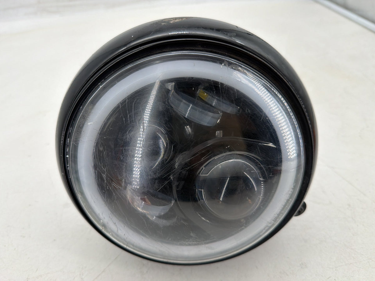 2016 Harley Dyna Fat Bob FXDF 103 Headlight Headlamp Head Lamp Light led DENTED
