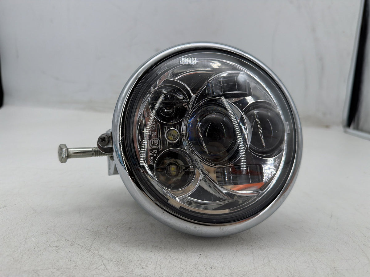 03 Harley Softail Deuce FXSTDI OEM Headlight Headlamp Head Lamp Light LED DENTED