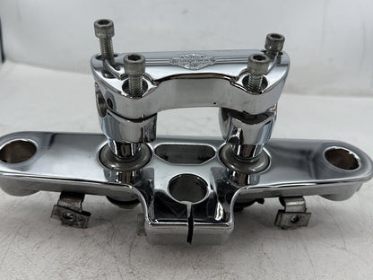 1997 Harley Softail Fat Boy FLSTF OEM Front Handlebar Riser Top Clamp Chrome