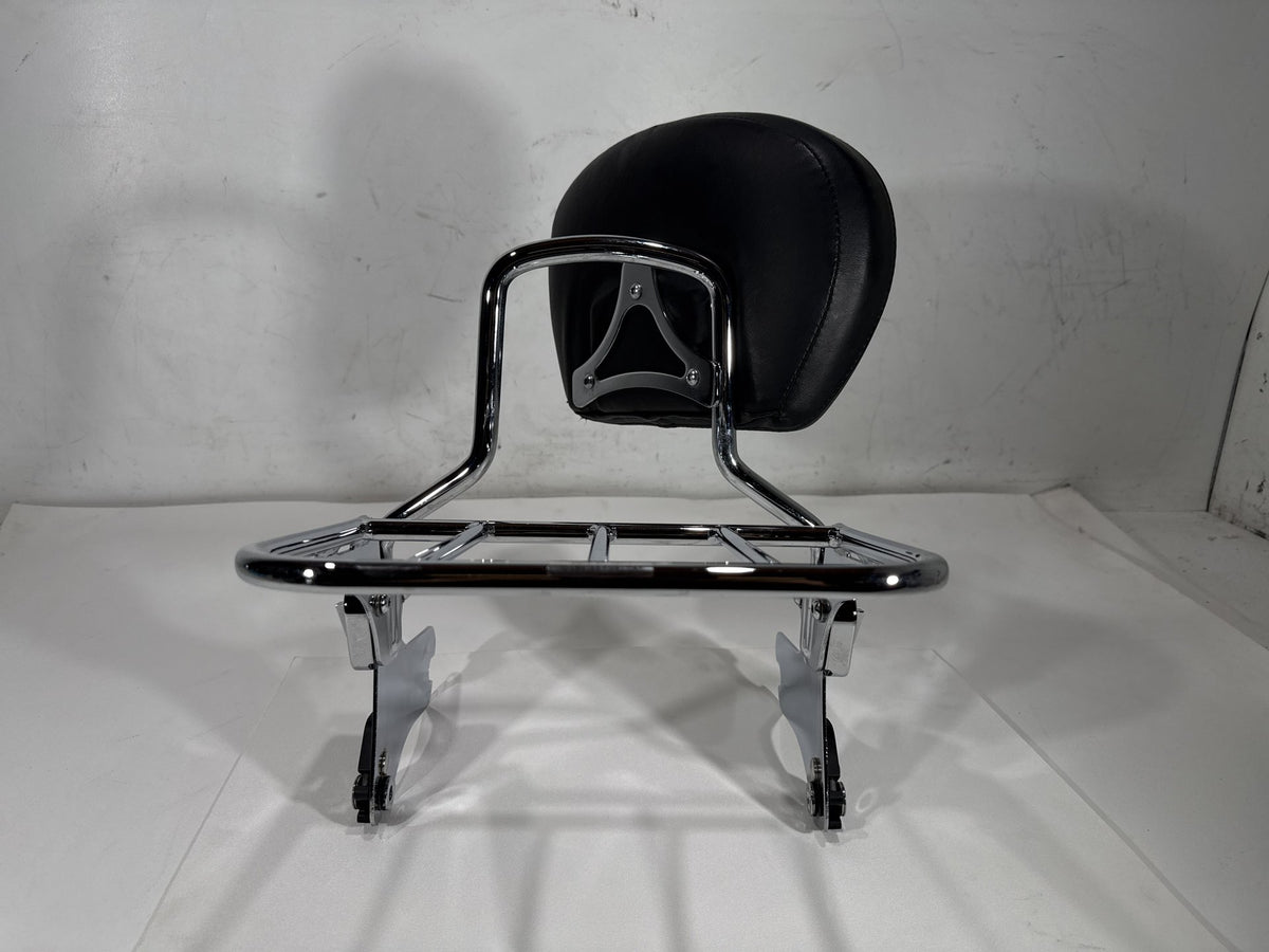 2004 Harley Road King Touring Classic OEM Rear Sissy Bar w/ Backrest Cushion Pad