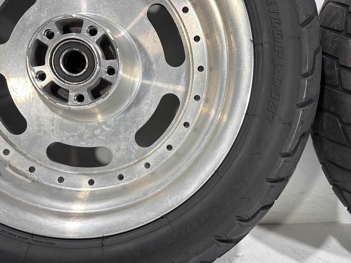 2010 Harley Dyna Fat Bob FXDF OEM Front & Rear Wheel Rim Tire 16"