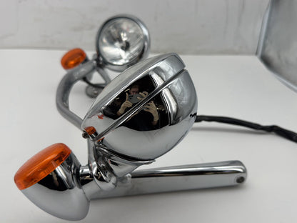 2008 Harley Softail Deluxe FLSTN OEM Front Turn Signal Indicators Aux Light Bar