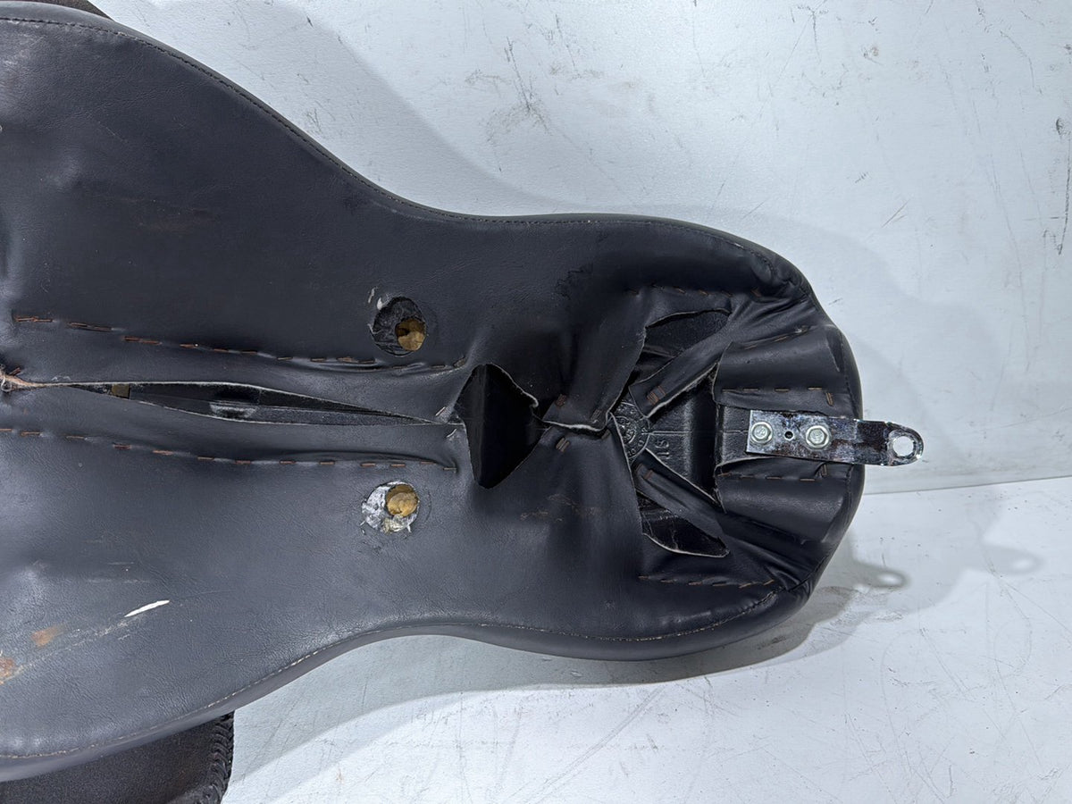 2011 Harley Heritage Softail Classic Passenger Rider Driver Seat Saddle * TORN *