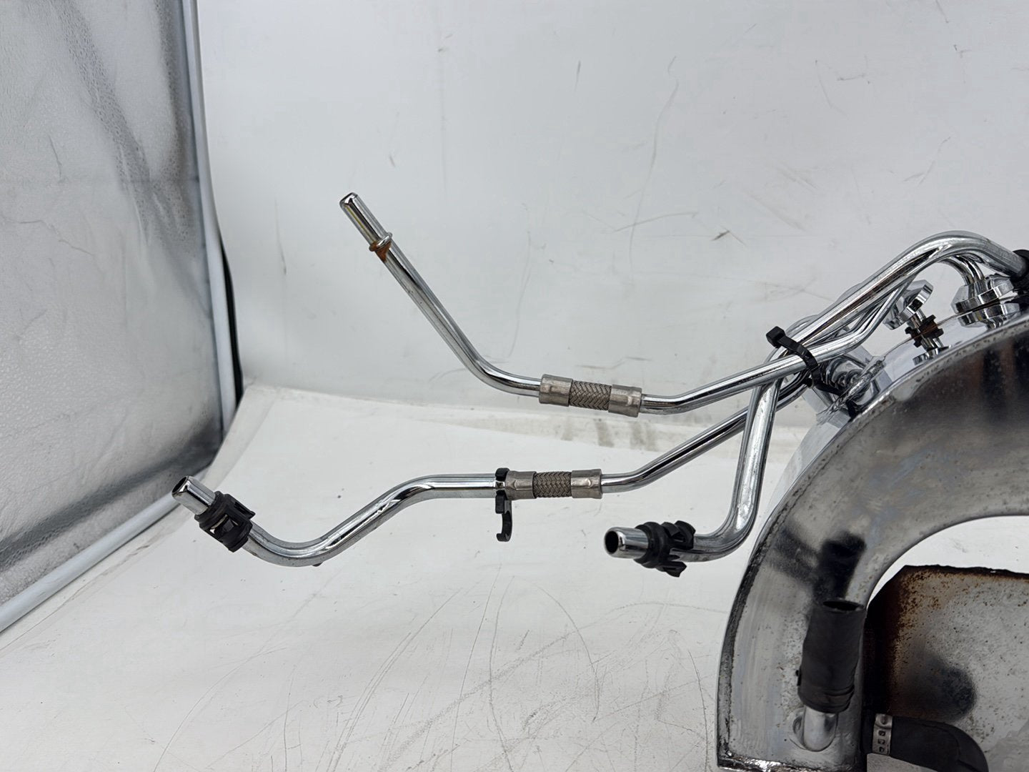 05 Harley Heritage Softail Classic Oil Tank Reservoir Bottle Canister &amp; Dipstick