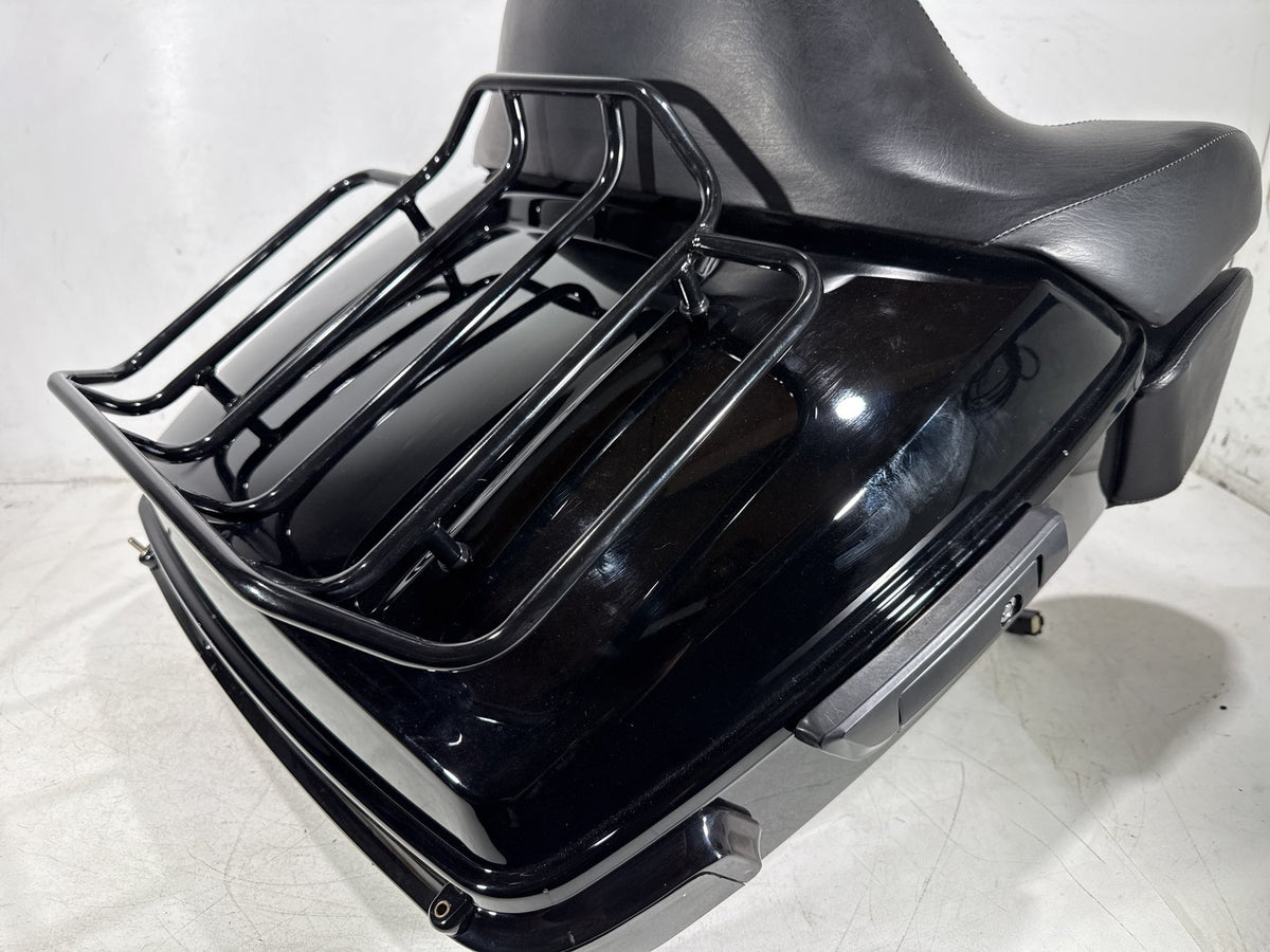 2014 Harley Touring FLHTK Electra Glide OEM Pass Backrest Tour Pak Luggage NOKey