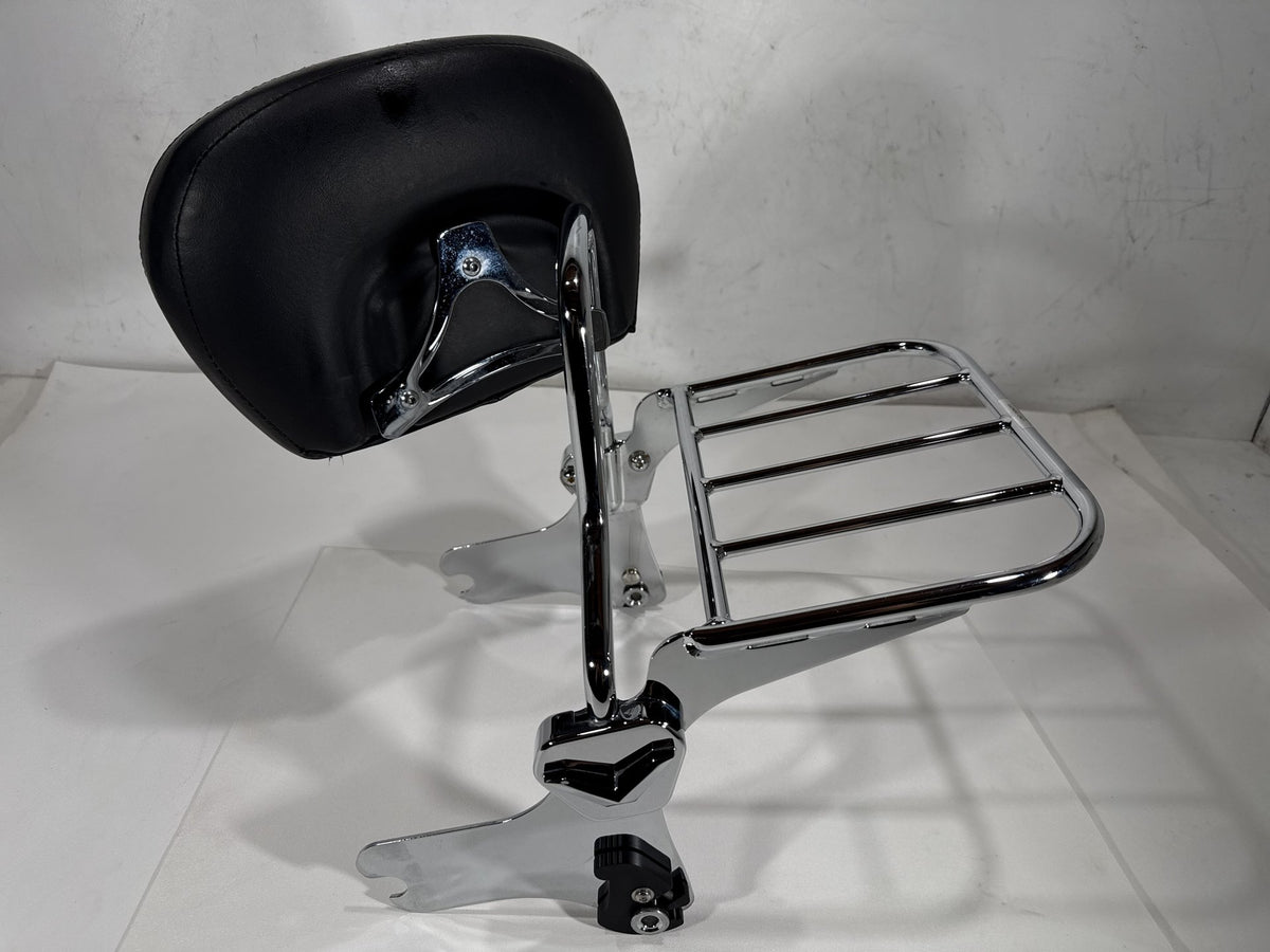2004 Harley Road King Touring Classic OEM Rear Sissy Bar w/ Backrest Cushion Pad