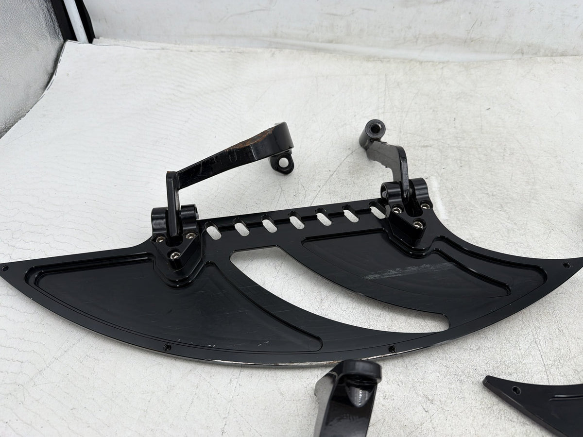 10 Harley Road King Touring Police Left Right Driver & Pass Floorboard Foot Rest