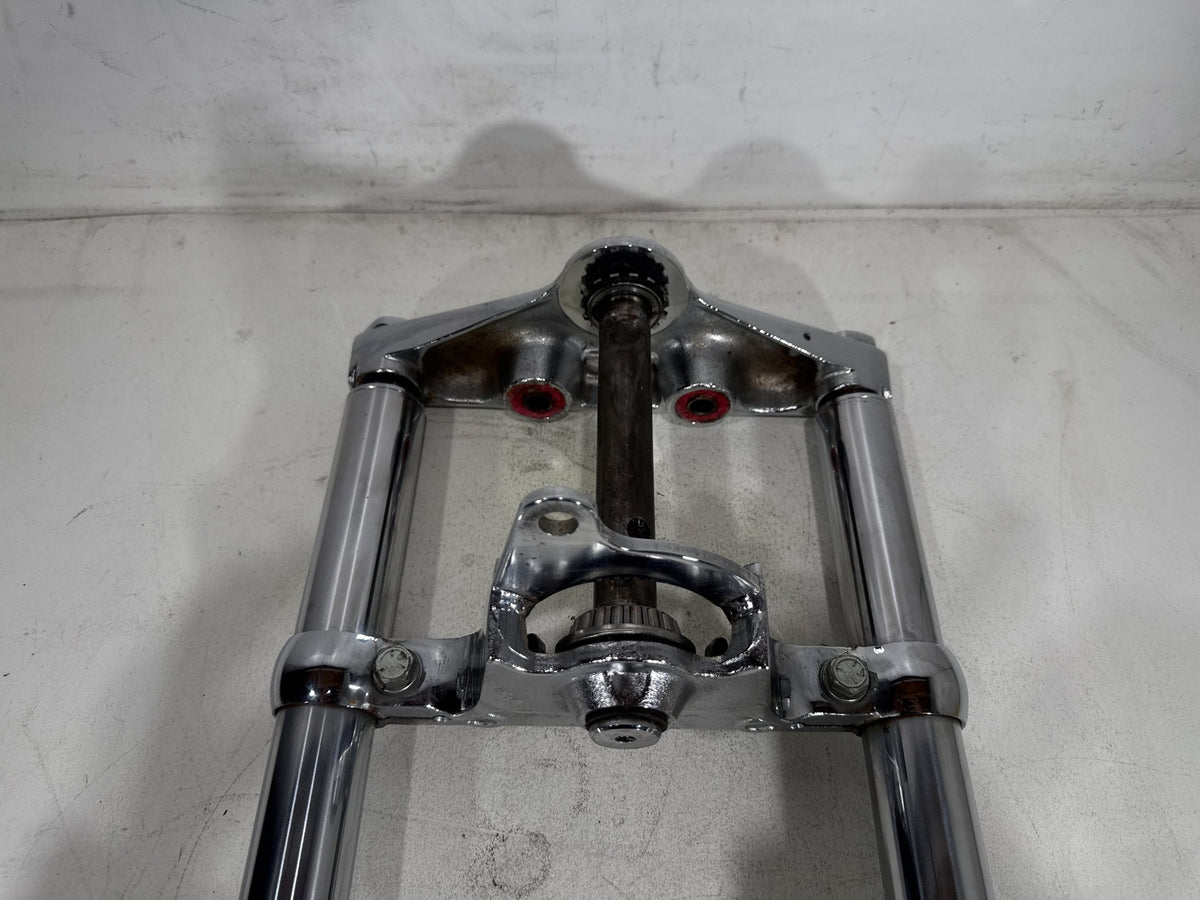 1994 Harley Softail Custom OEM Front Triple Tree Set & LH RH Fork Legs Sliders