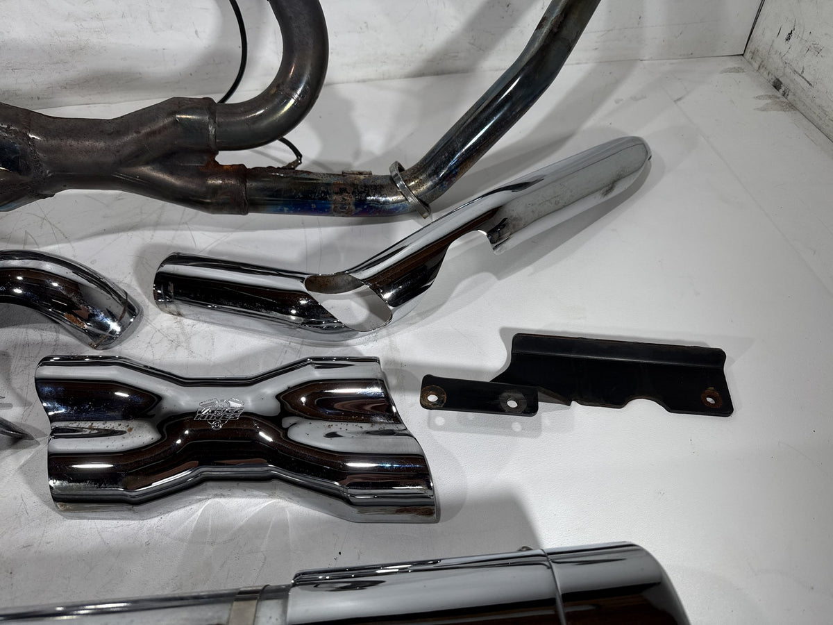14 Harley Electra Glide Touring Ultra Exhaust Header Pipes Muffler Vance & Hines