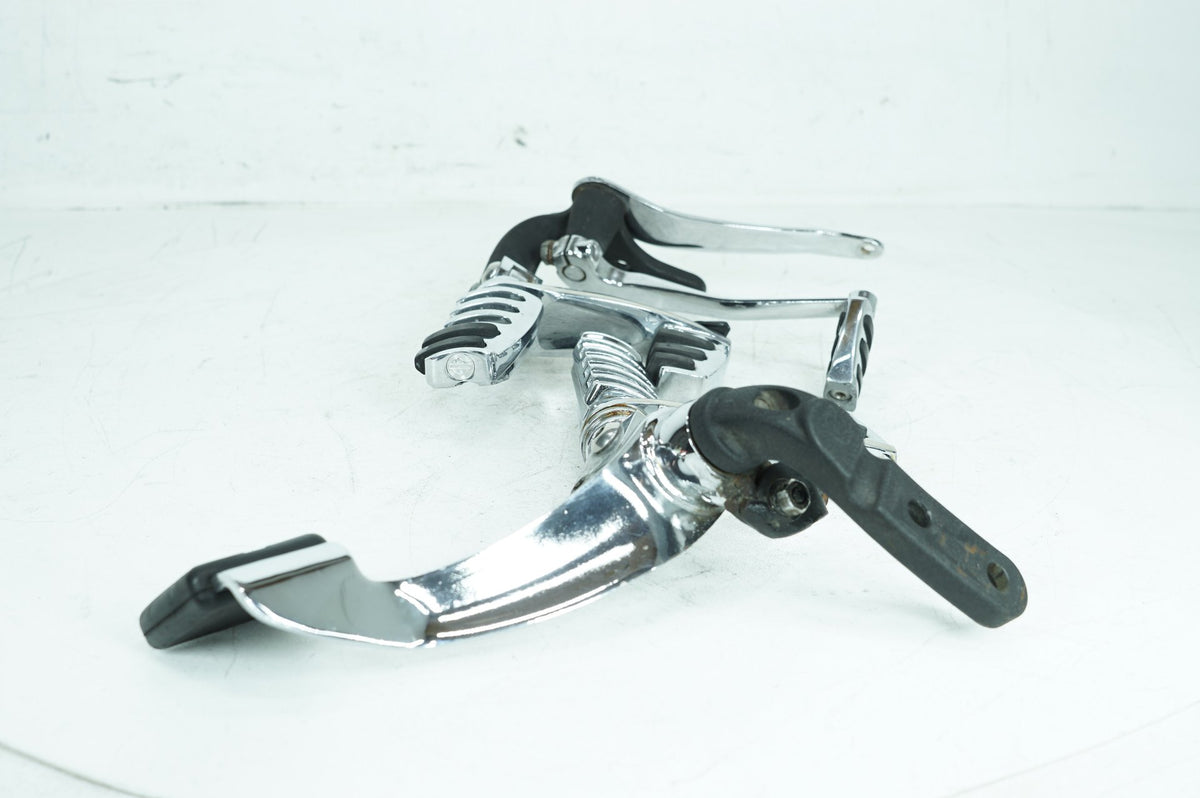 2008 Harley Dyna FXDWG 105th Wide Glide OEM Left Right Foot Brake Control Pegs