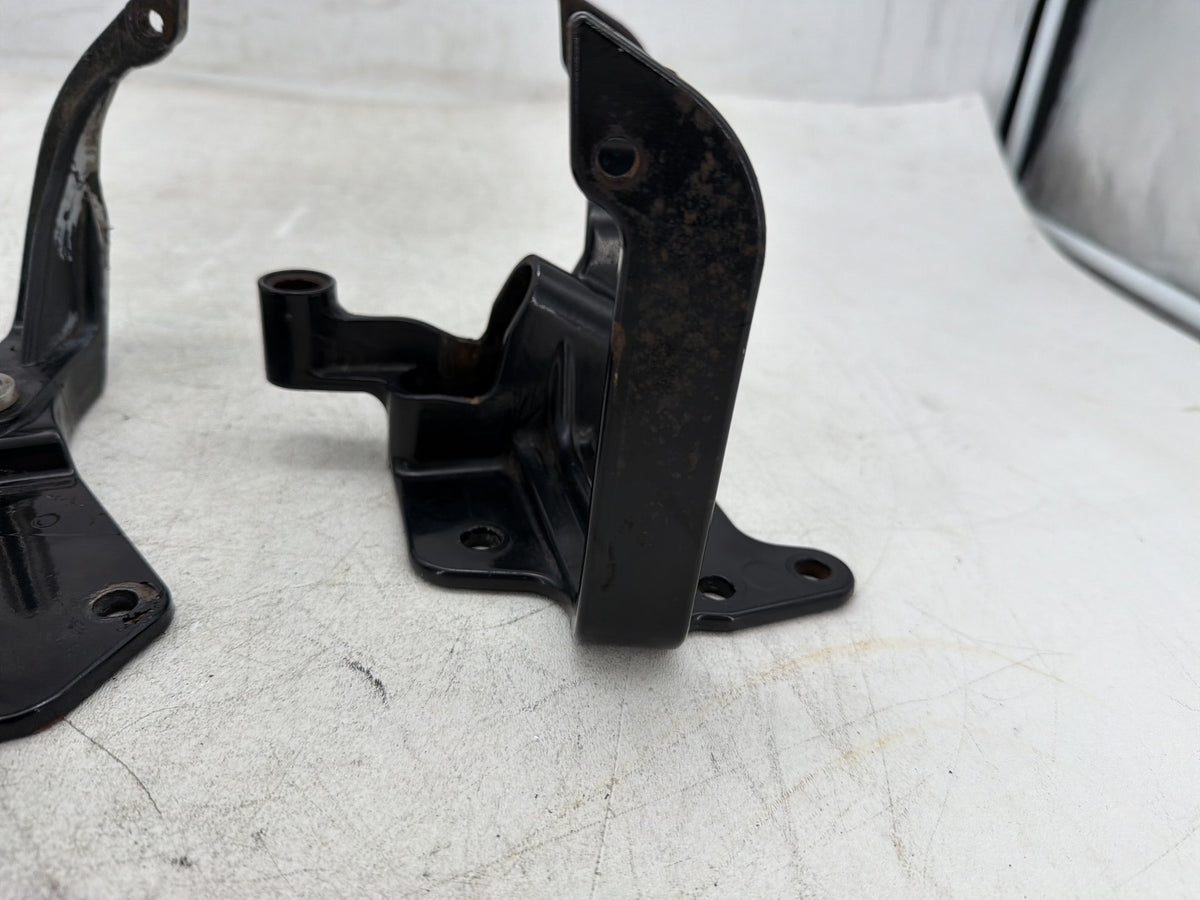 2001 Harley Fat Boy Softail FLSTF OEM Left Right Driver Footpeg Bracket Mounts
