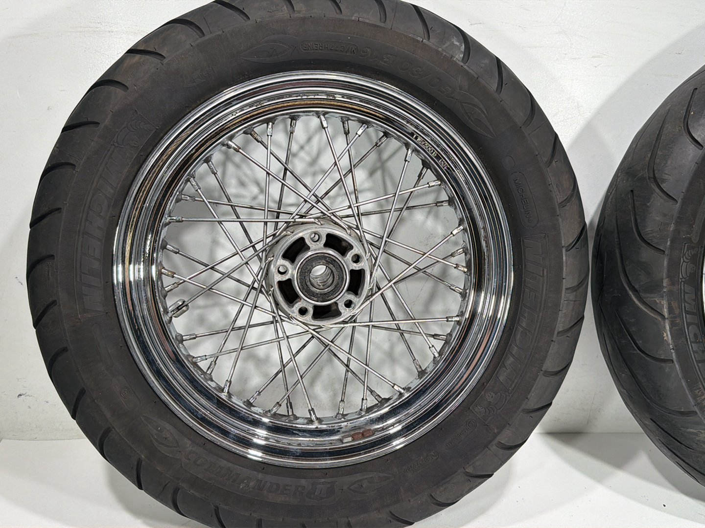 2011 Harley Heritage Softail Classic FLSTC Front Rear Wheel Rim Tire Spoked 16"