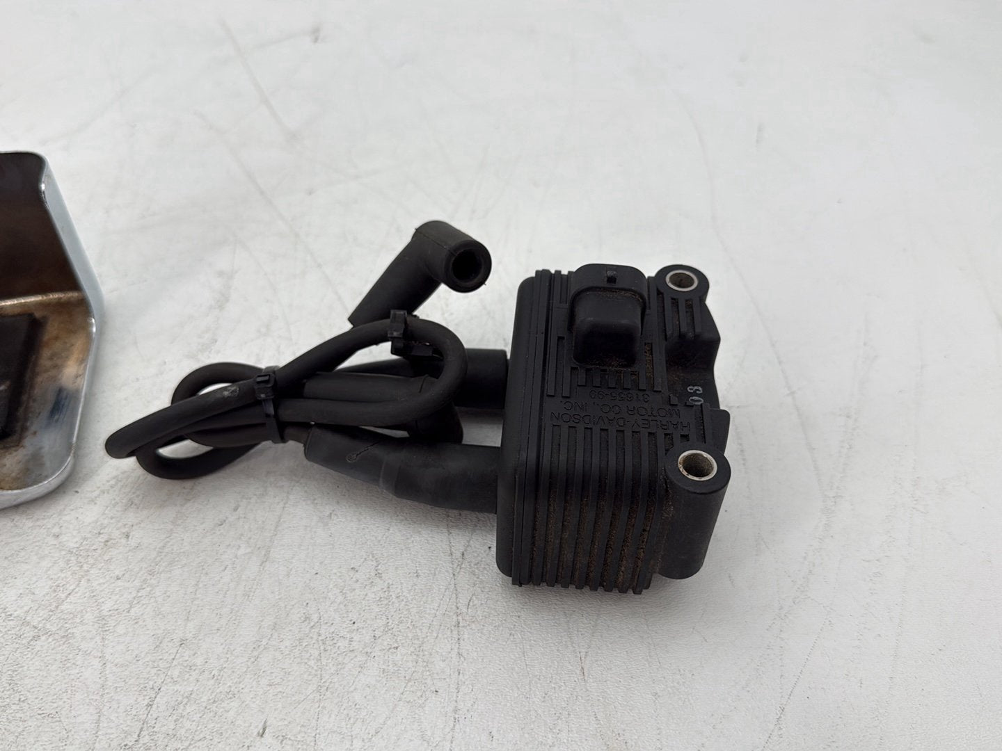 2003 Harley Softail FLSTC Heritage Classic OEM Ignition Coil Spark Plugs Cable